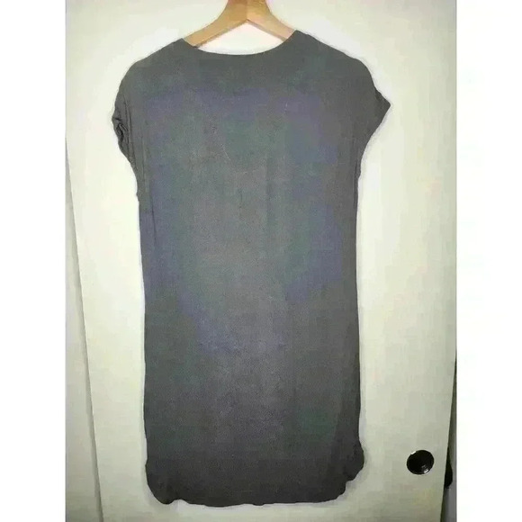 Madewell Gray Du Jour Tunic Shift Dress Womens size XSmall Charcoal Crepe Career - Picture 3 of 4